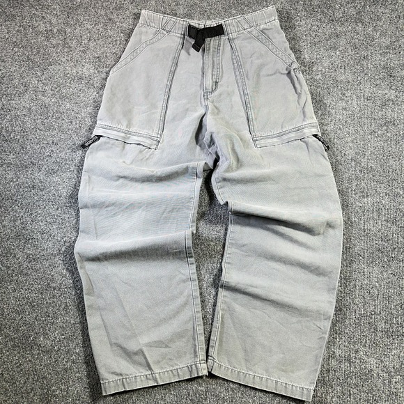 Billabong Other - Vintage Billabong Military Cargo Pants 28x30 Gray OG 107 Utility Wide Baggy 90's